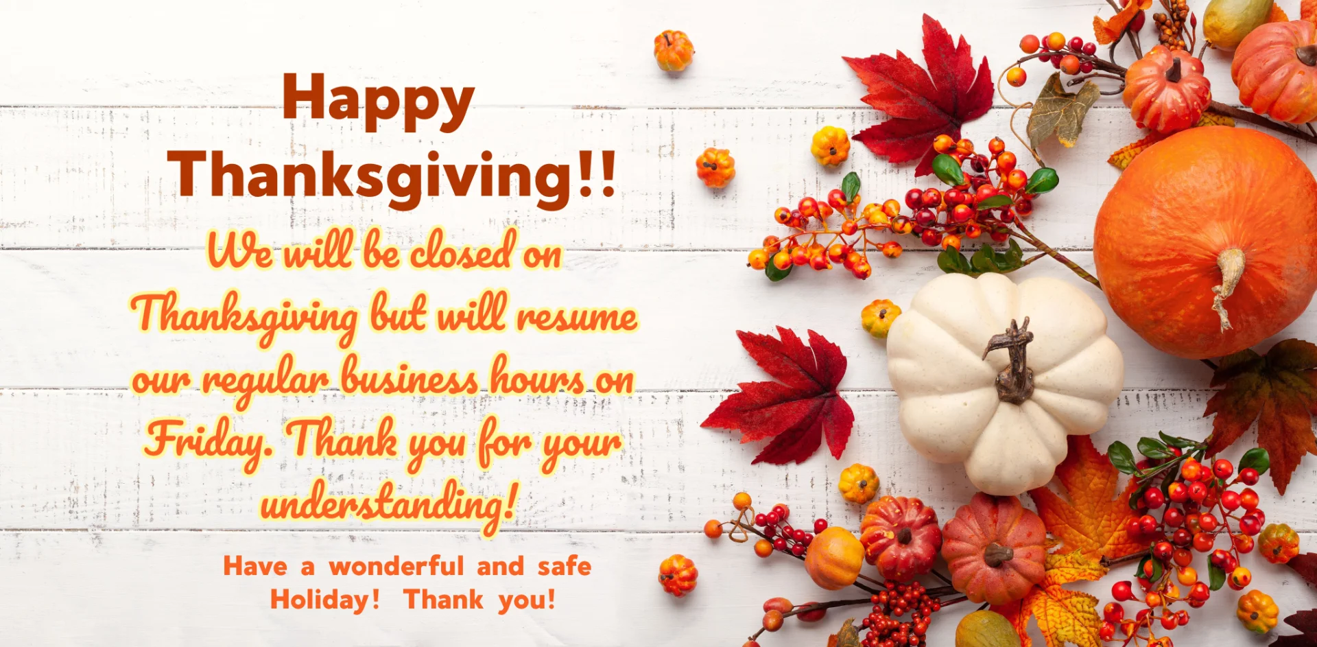 Castaway Play Thanksgiving Message